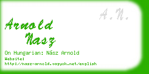 arnold nasz business card